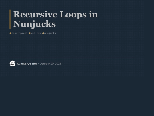 social/blog/recursive-loops-in-nunjucks screenshot