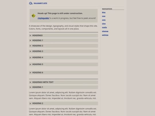 styleguide screenshot