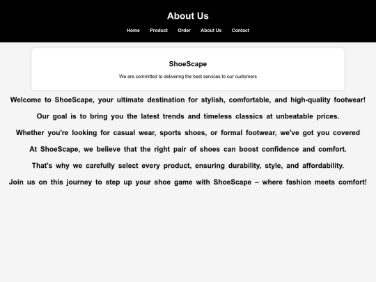 ShoeScape/about screenshot