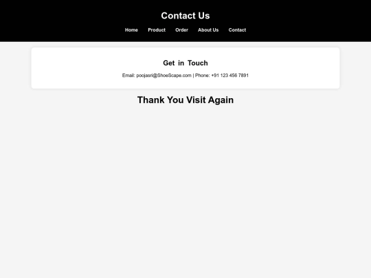 ShoeScape/contact screenshot