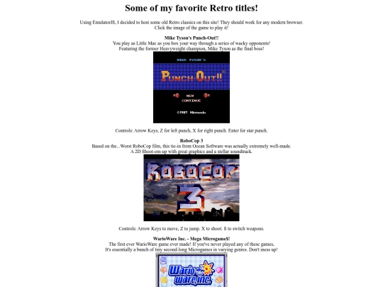 games screenshot