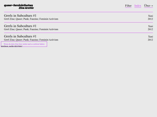index screenshot