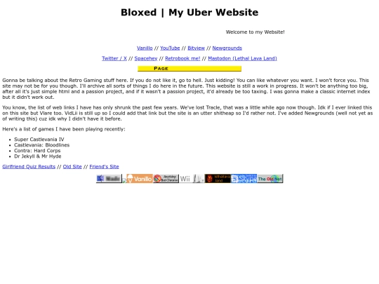 oldhomepage screenshot