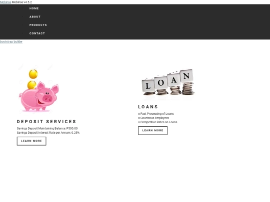 Products screenshot