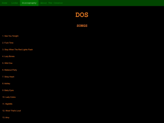 dos screenshot