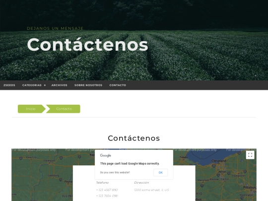 Site/contact screenshot