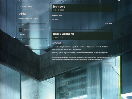 blog screenshot