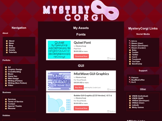 about/my-assets screenshot