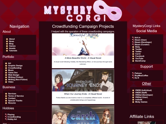 portfolio/campaigns screenshot