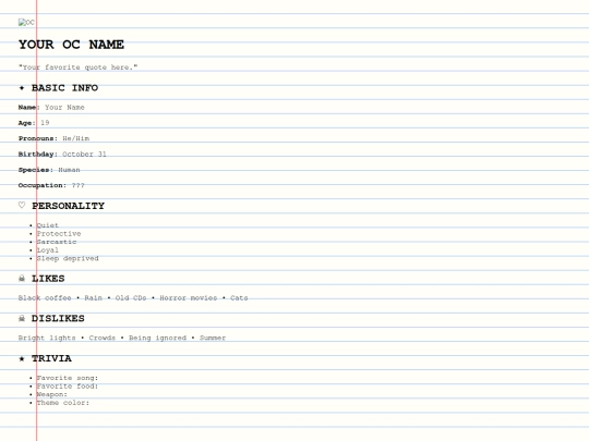 index screenshot
