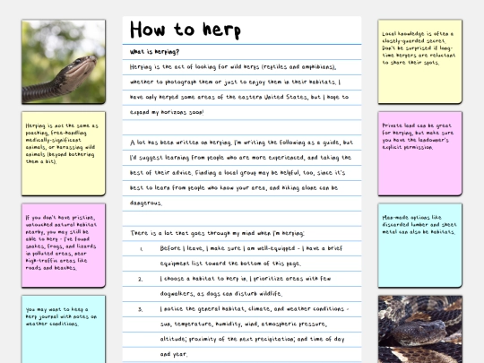 animals/herping screenshot