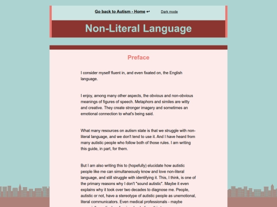 autism/guides/nonliteral screenshot