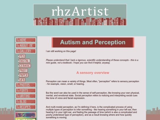 autism/guides/perception screenshot