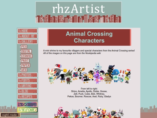 games/animal-crossing-characters screenshot