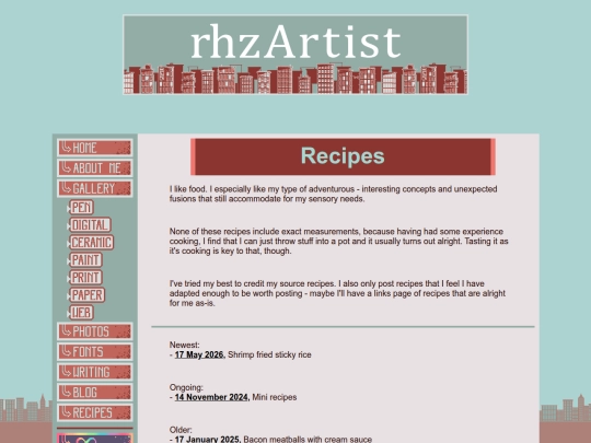 writing/recipes/recipes-home screenshot