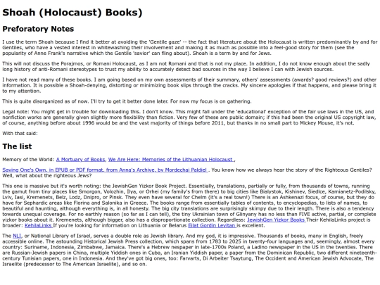 shoah screenshot