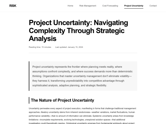 project-uncertainty screenshot