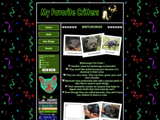 binturongs screenshot
