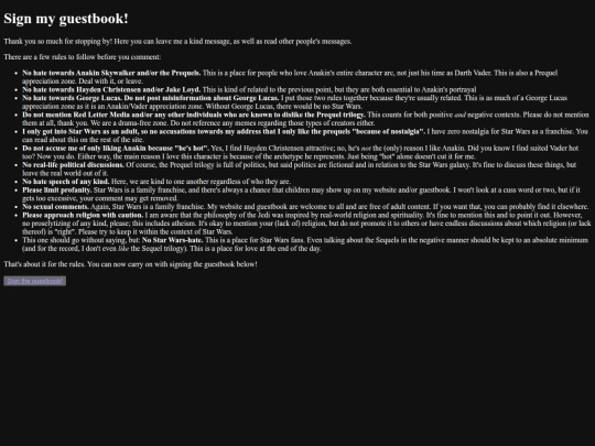 guestbook screenshot