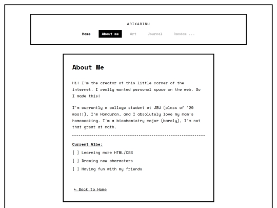 aboutme screenshot