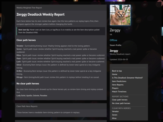 deadlockGamers-20260607c/Zerggy-latest screenshot