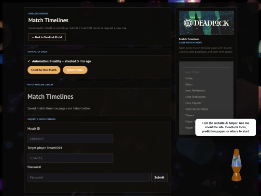 match-timelines screenshot
