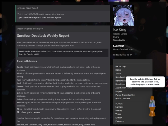 player-report-archive/surefour-2026-08-07 screenshot
