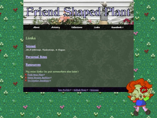 links screenshot