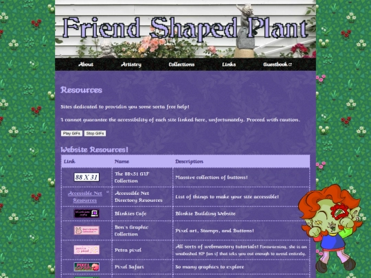 links/resources screenshot
