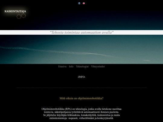 info screenshot