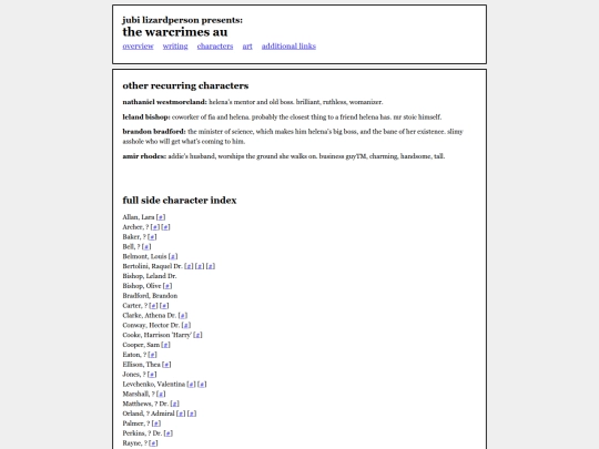 chars screenshot