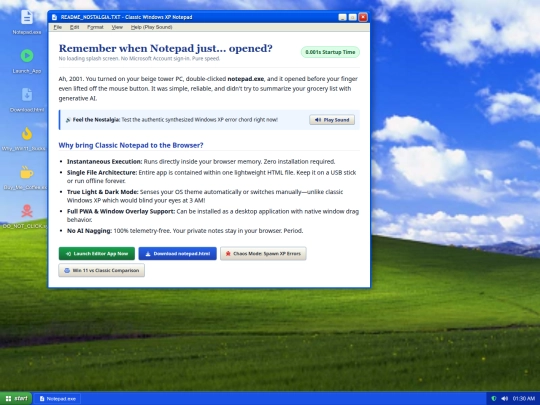 apps/notepad screenshot