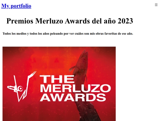 ENG2023MerluzoAwards screenshot