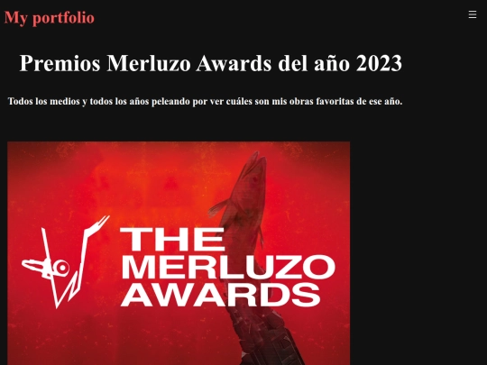 NENG2023MerluzoAwards screenshot