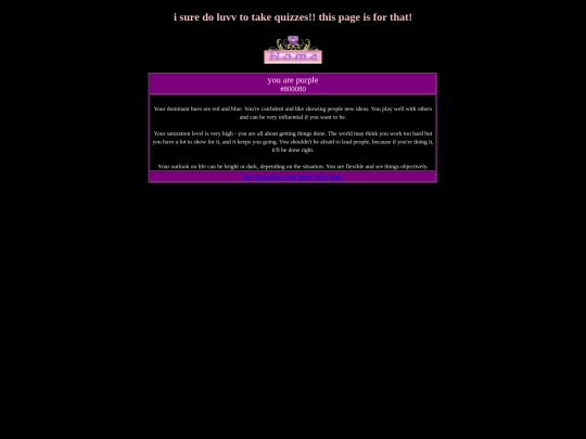 quizzes screenshot