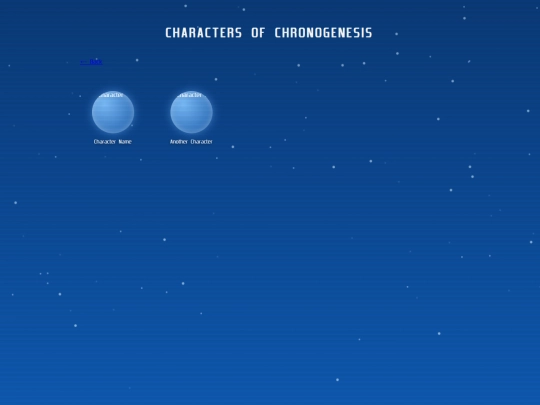 chronogenesis/characters screenshot