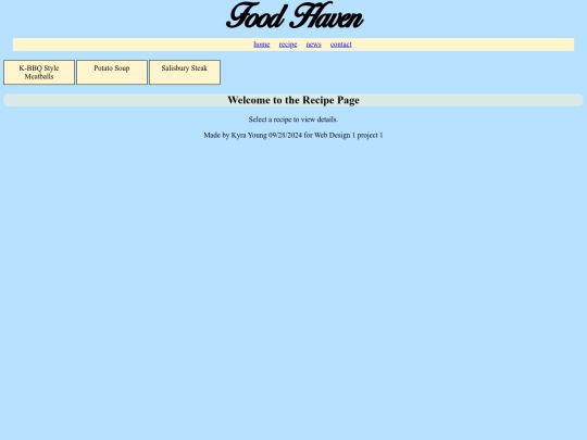 pages/recipe screenshot