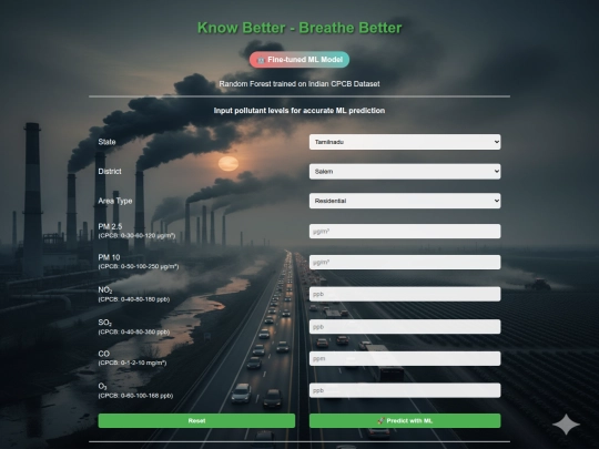 breatheeasy/Predictions screenshot