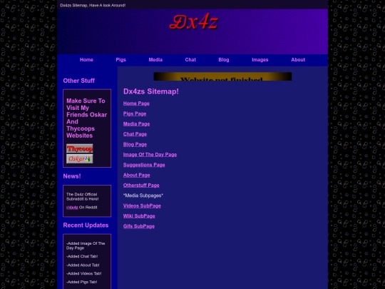 Sitemap screenshot