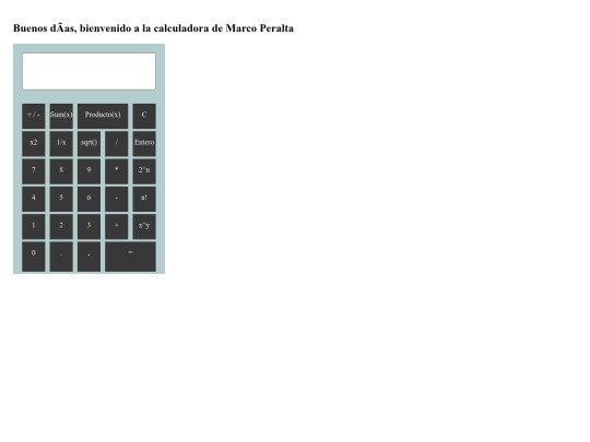 calculadora screenshot