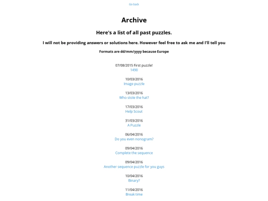 archive screenshot