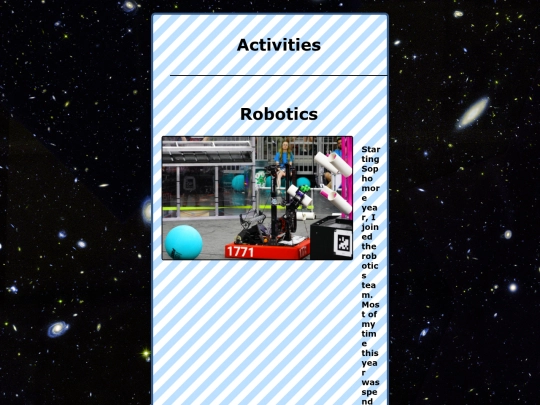 aboutme/activities screenshot