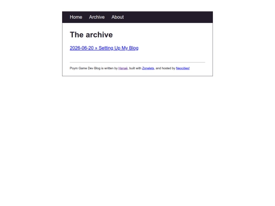 archive screenshot