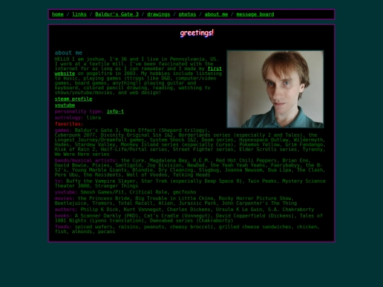 aboutme screenshot