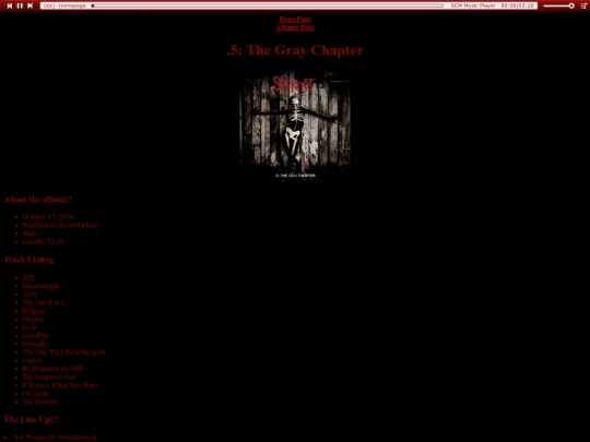 Albums/TheMaggotNest-AboutTheGrayChapter screenshot