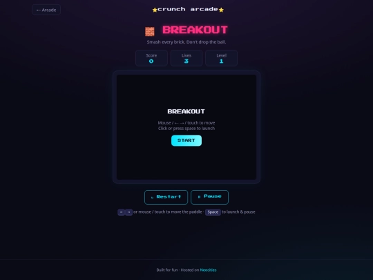 supa cool games/breakout screenshot