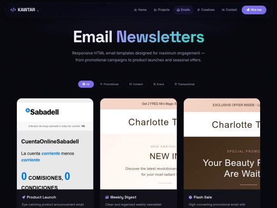 emails screenshot