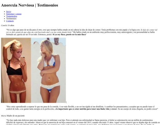 final/testimonios screenshot