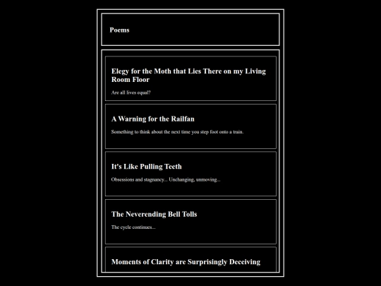 poems screenshot