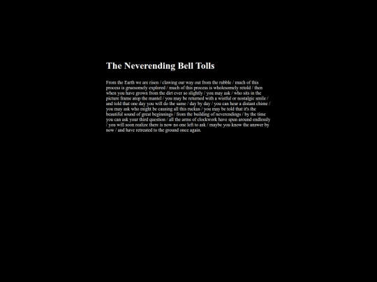 poems/TheNeverendingBellTolls screenshot